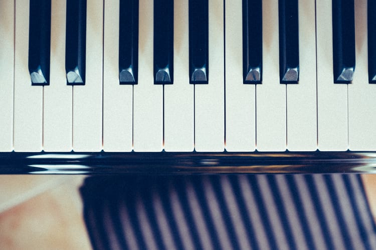 piano keys and stool. (c) leonie wise