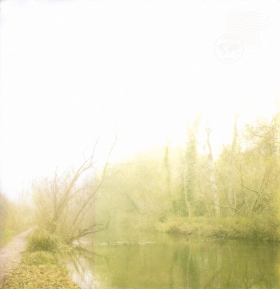 river and footpath in fog. copyright leonie wise